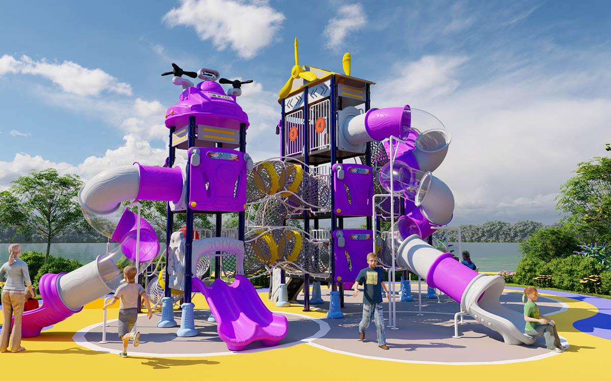 Plastic Outdoor Playground (2)