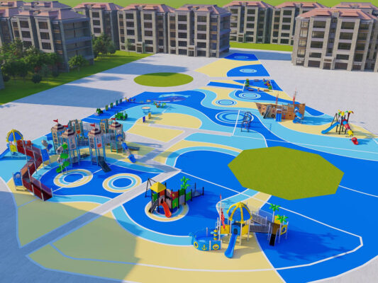 Terrain de jeux sur mesure