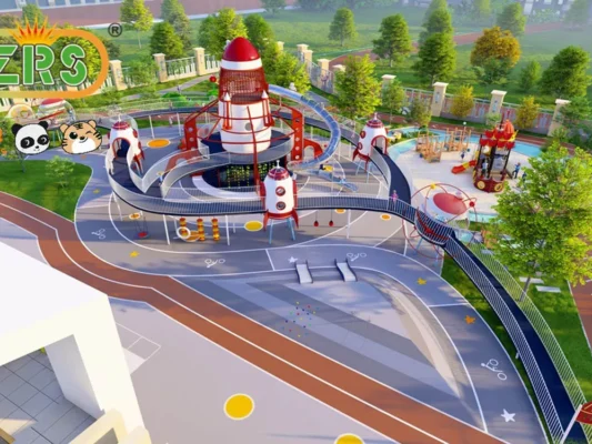 Équipement d'aire de jeux conçu sur mesure