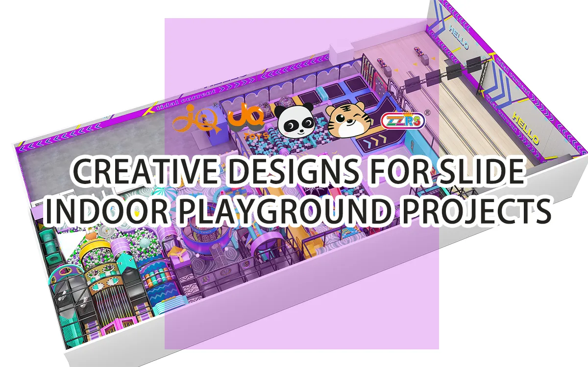 Diseños creativos de toboganes para parques infantiles de interior