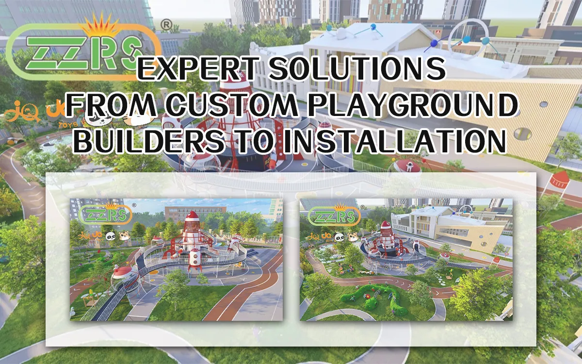 Soluciones expertas, desde la construcción de parques infantiles personalizados hasta su instalación