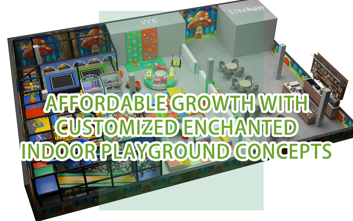 Crecimiento asequible con conceptos personalizados de parques infantiles de interior encantados
