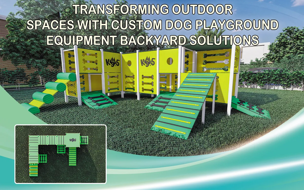 Umgestaltung von Außenbereichen mit individuellen Hundespielplatzgeräten Backyard Solutions