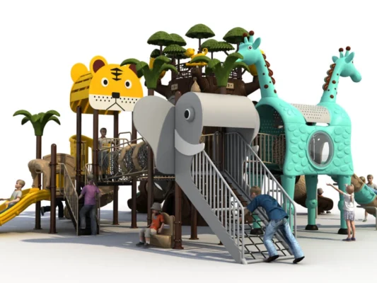 Metal And Plastic Playground