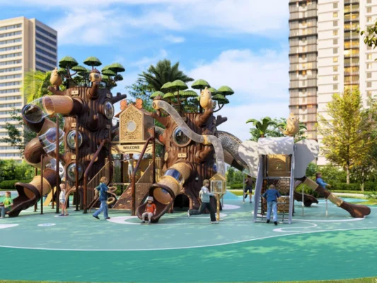 Plastic Commercial Playground Equipment