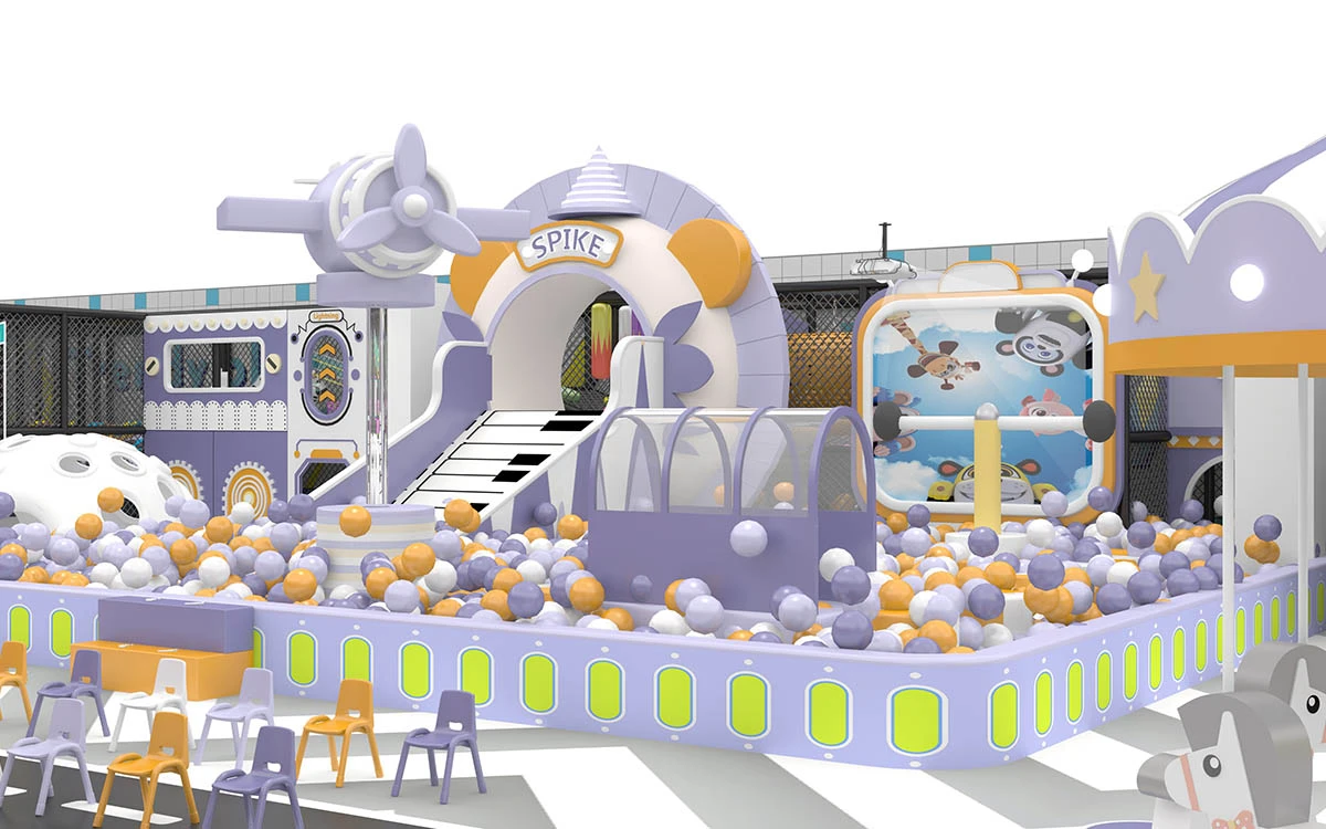Invitación a la Feria de Cantón: Visítenos en el stand 18.1F38 para encontrar soluciones innovadoras para parques infantiles en 2026 3 Parque infantil cubierto
