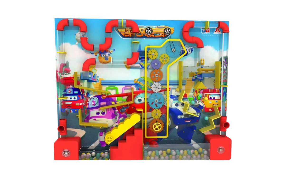 Como é que uma parede de labirinto de bolas, um jogo de parede de pista de bolas e um equipamento de jogo interativo de parede podem aumentar o valor do parque infantil comercial 2 Sistema de jogo de bola de parede