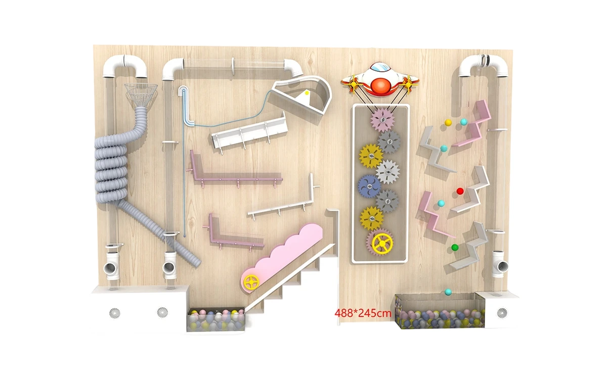 Como é que um jogo interativo de parede com bolas transforma as experiências de brincadeira das crianças em espaços interiores? 5 Equipamento lúdico interativo de parede