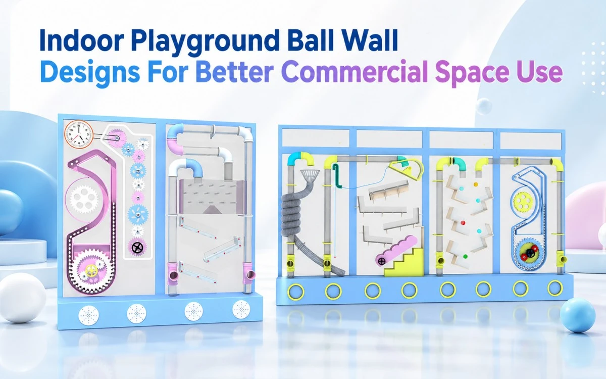 Diseños de paredes de bolas para parques infantiles de interior para aprovechar mejor el espacio comercial