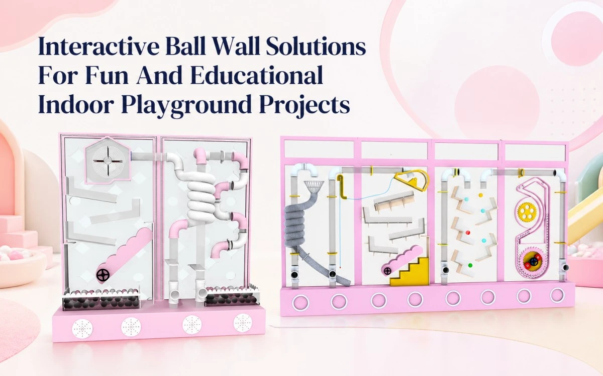 Soluciones interactivas de paredes de bolas para proyectos de parques infantiles de interior divertidos y educativos