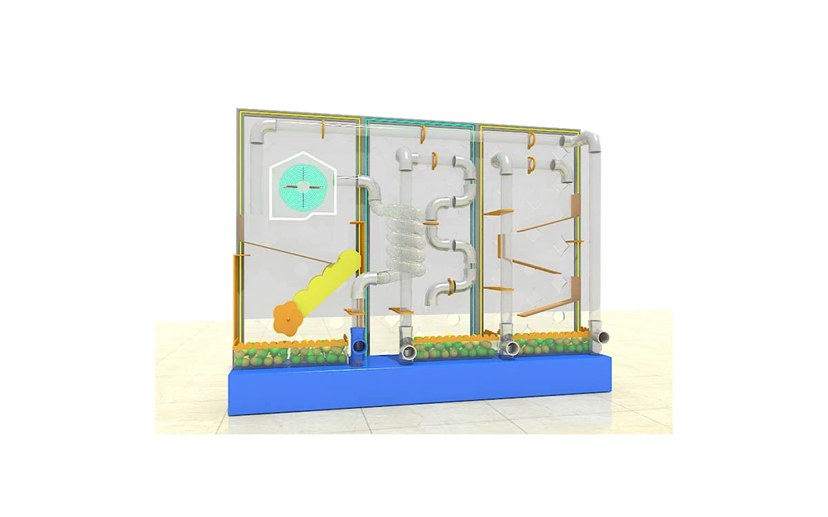 Opções personalizadas de sistemas de jogo com tubo de bolas para projectos temáticos de parques infantis interiores 7 Sistema de jogo Ball Tube