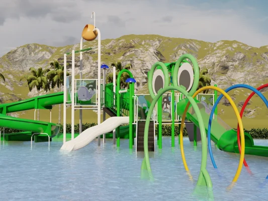 Toboggan aquatique pour enfants