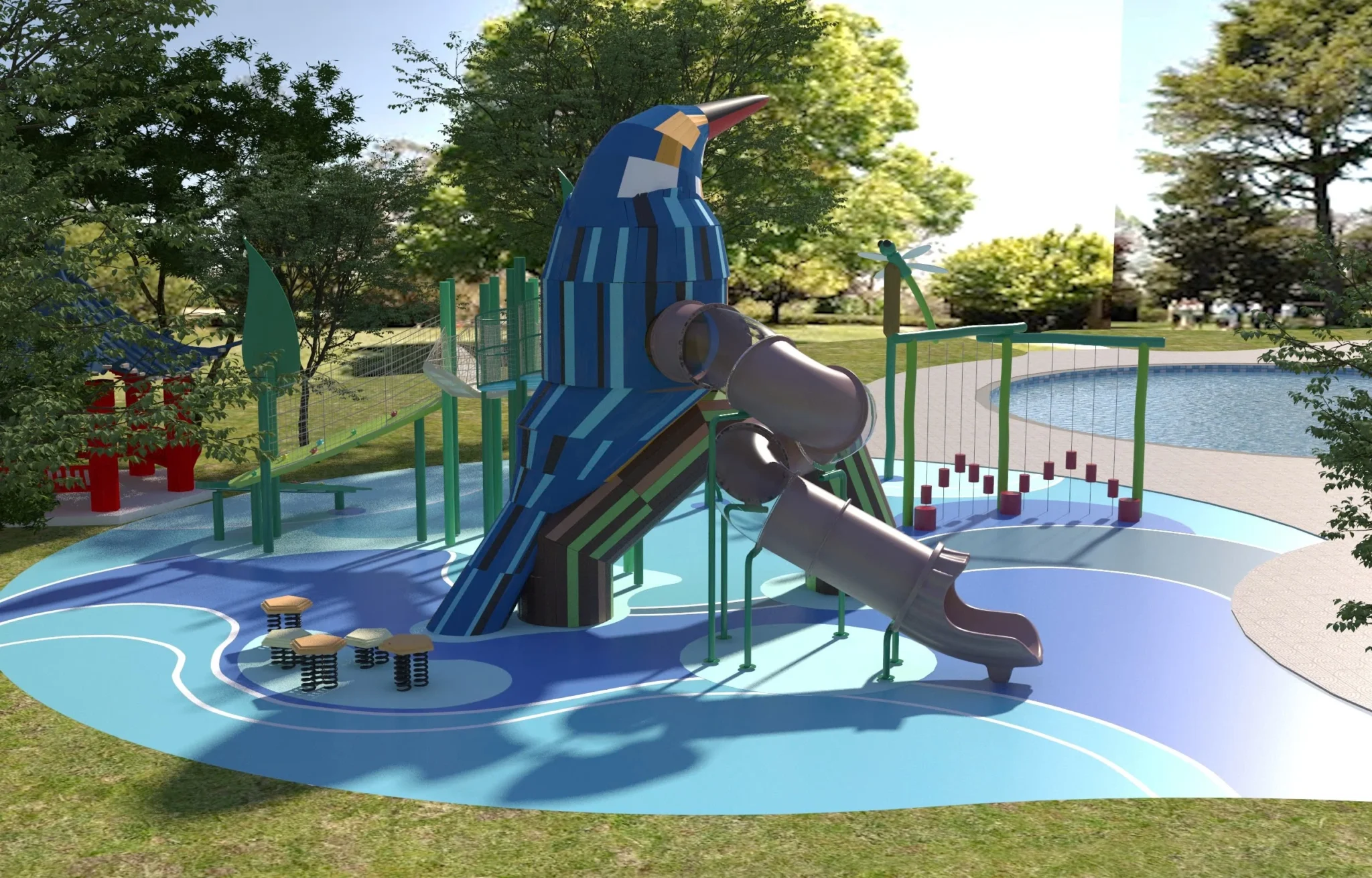 Fornecedor de parques infantis exteriores para projectos de jogos seguros, personalizados e duradouros 3 fornecedor de parques infantis para exterior