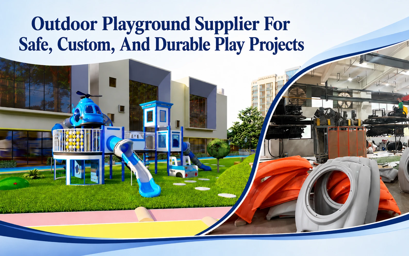 Proveedor de parques infantiles de exterior para proyectos de juego seguros, personalizados y duraderos