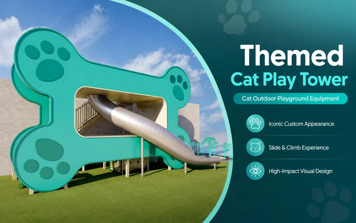 Équipement d'aire de jeu extérieure pour chats pour des espaces sûrs et stimulants pour les animaux de compagnie 6 Équipement d'aire de jeux extérieure pour chats