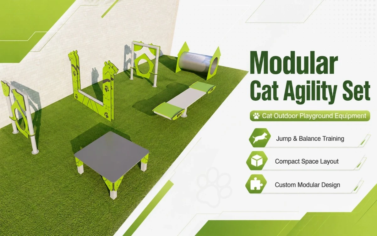 Équipement d'aire de jeux extérieure pour chats pour des espaces sûrs et attrayants pour les animaux de compagnie 10 Équipement d'aire de jeux extérieure pour chats