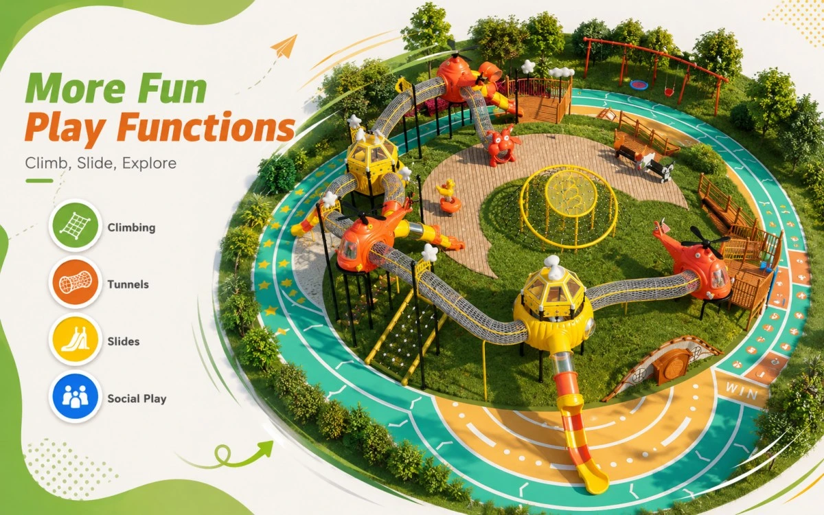 Parques infantiles al aire libre: soluciones de juego seguras y personalizadas 11 Parque infantil al aire libre