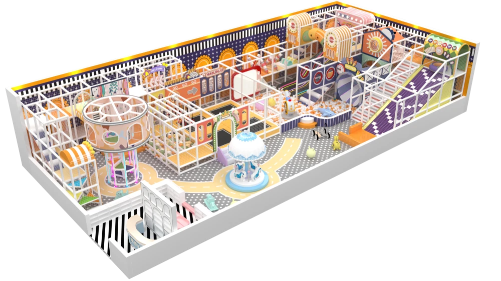Open Play Soluciones de parques infantiles de interior para centros de juego modernos 3 Parque infantil cubierto
