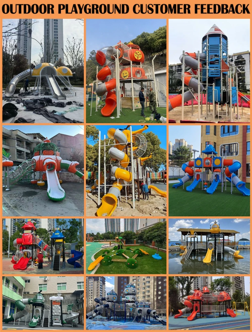 Fábrica de parques infantis exteriores para projectos de jogos seguros e personalizados 8 fábrica de parques infantis para exterior
