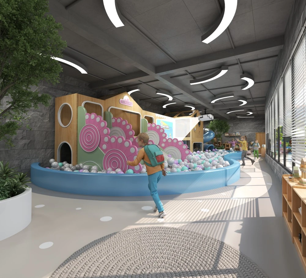 Soluções de parques infantis interiores para centros de jogos seguros e rentáveis 5 parque infantil coberto