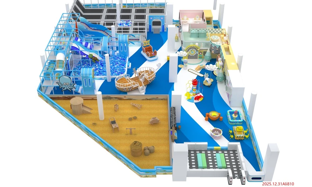 Open Play Soluciones de parques infantiles de interior para centros de juego modernos 5 Parque infantil cubierto