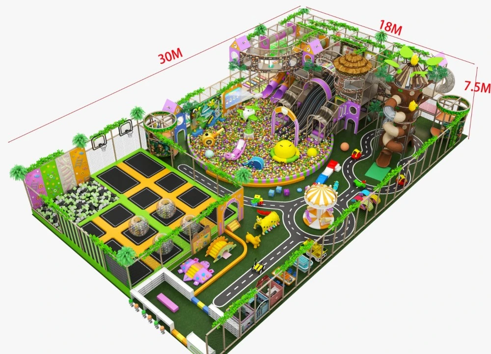 Parques infantis interiores para espaços de jogo seguros, criativos e comerciais 10 Parques infantis cobertos