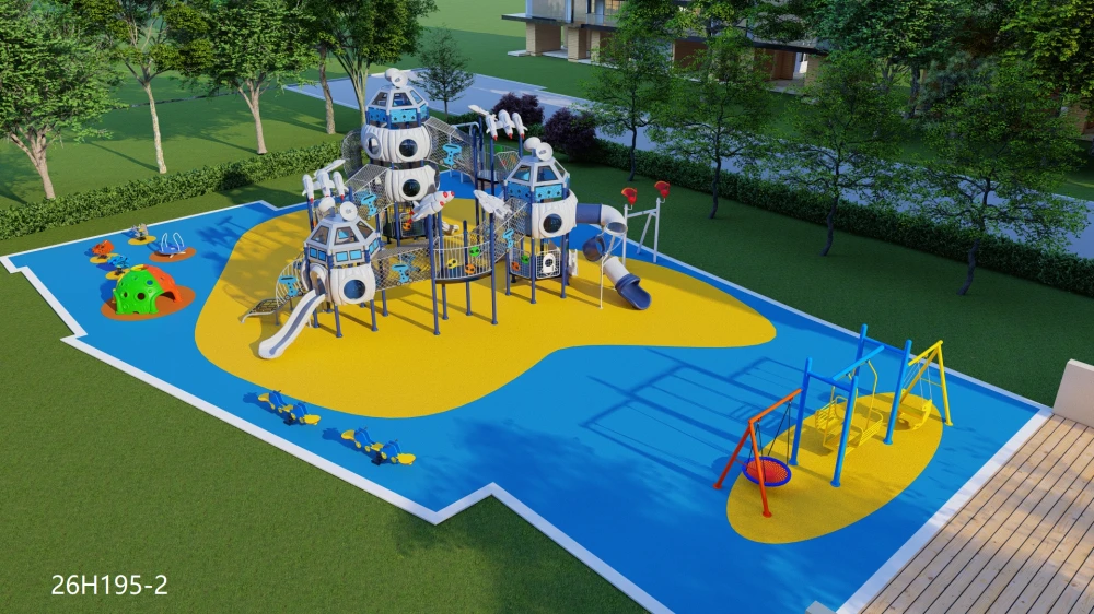 Pavimento de caucho para parques infantiles al aire libre para áreas de juego seguras 6 Suelos de caucho para parques infantiles al aire libre