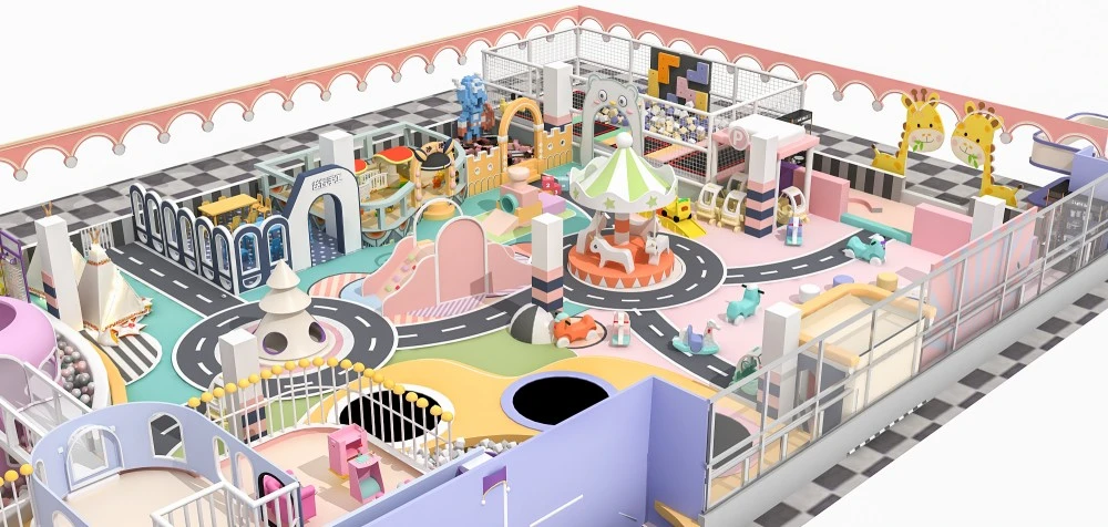 Parques infantis interiores para espaços de jogo seguros, criativos e comerciais 18 Parques infantis cobertos