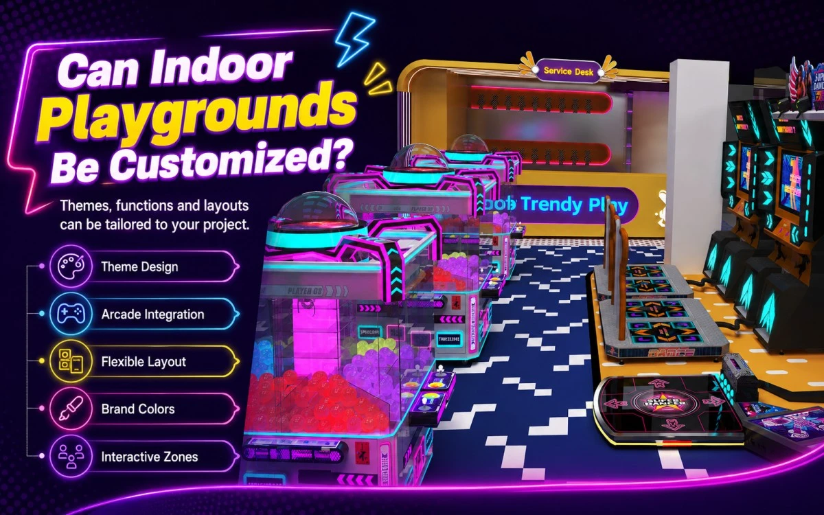 Parques infantis interiores para espaços de jogo seguros, criativos e comerciais 14 Parques infantis cobertos