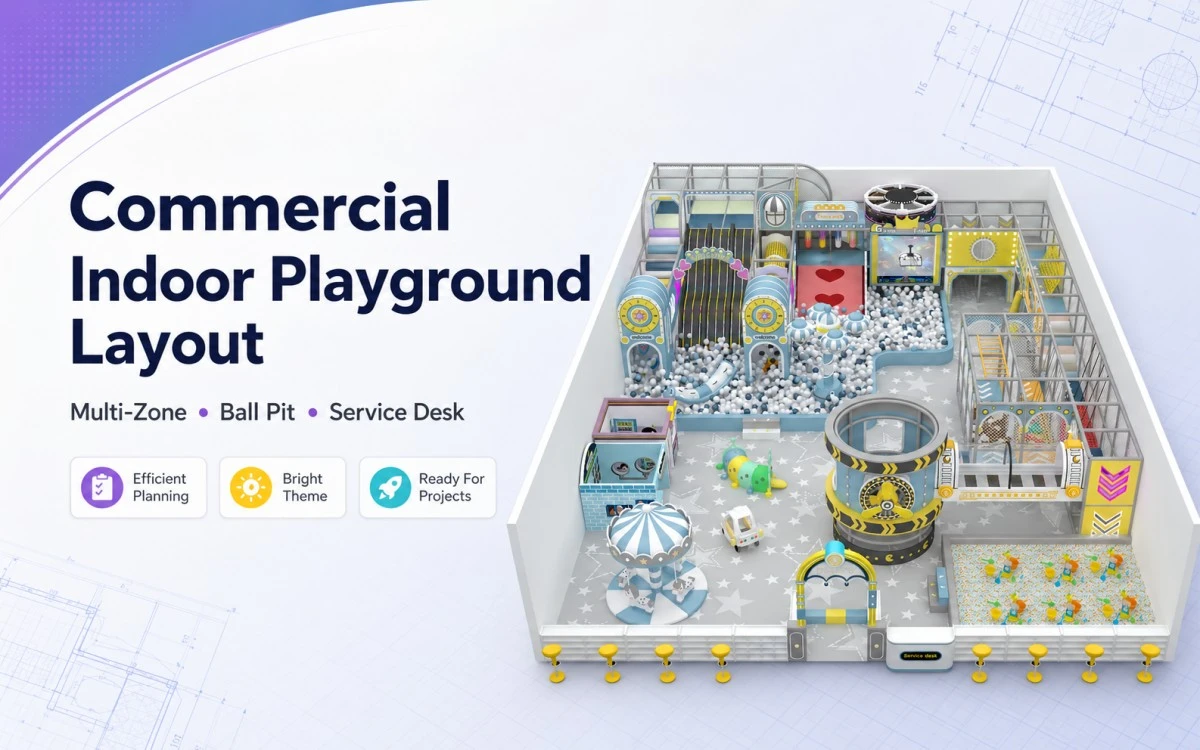 Which indoor playground set collections fit commercial projects best? 7 indoor playground set