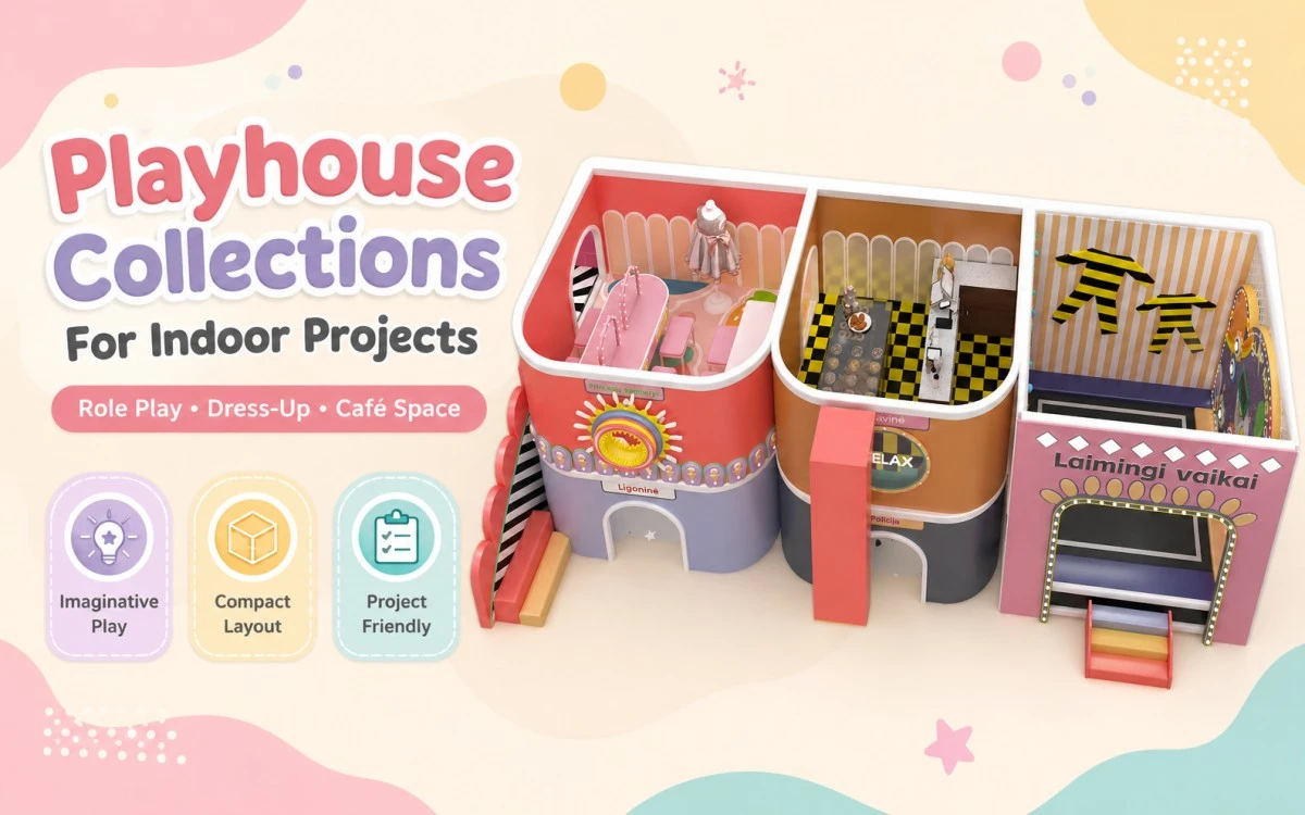 Which indoor playground set collections fit commercial projects best? 9 indoor playground set