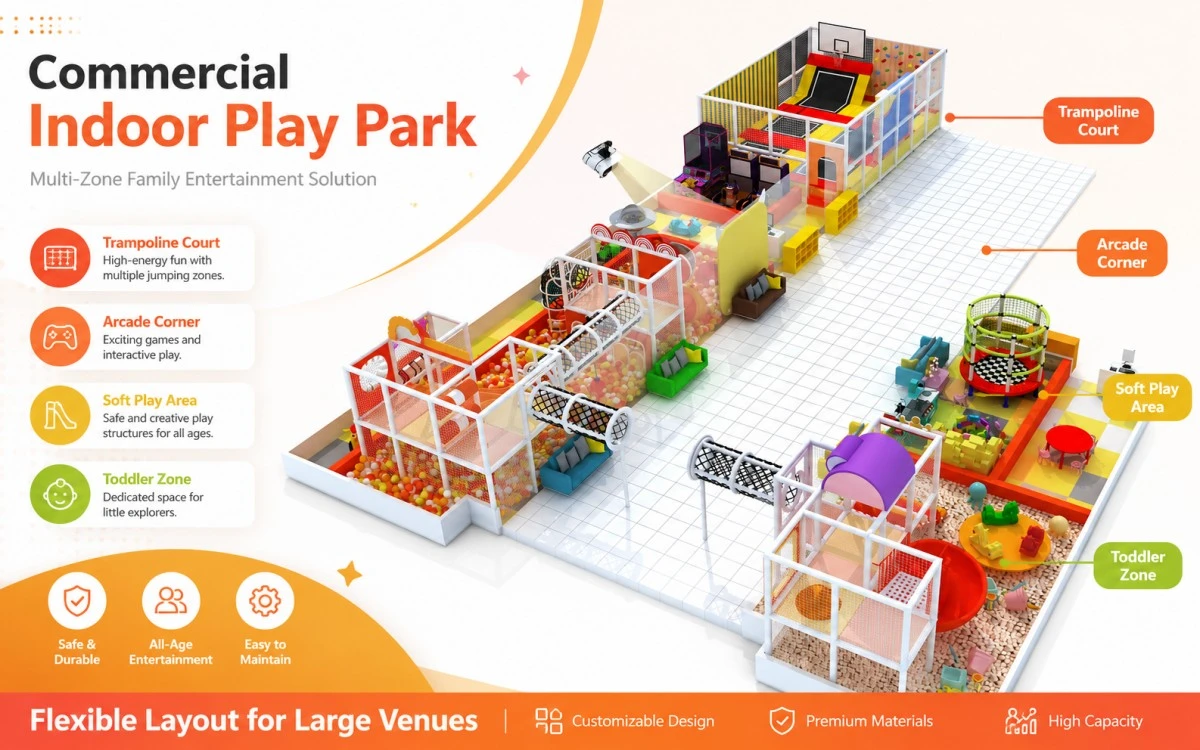 Was bedeutet ein Indoor-Spielplatz für gewerbliche Käufer? 5 Kinder-Indoor-Spielplatz