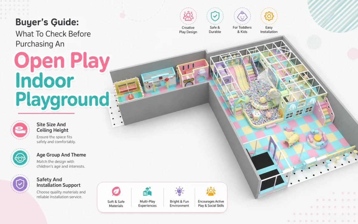 Open Play Soluciones de parques infantiles de interior para centros de juego modernos 12 Parque infantil cubierto