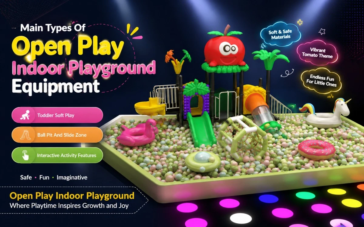 Open Play Soluciones de parques infantiles de interior para centros de juego modernos 4 Parque infantil cubierto
