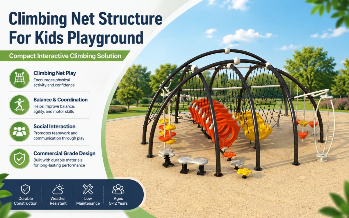 Guia de aquisição e projetos personalizados de estruturas de redes de escalada para parques infantis 3 estrutura de rede de escalada para parque infantil