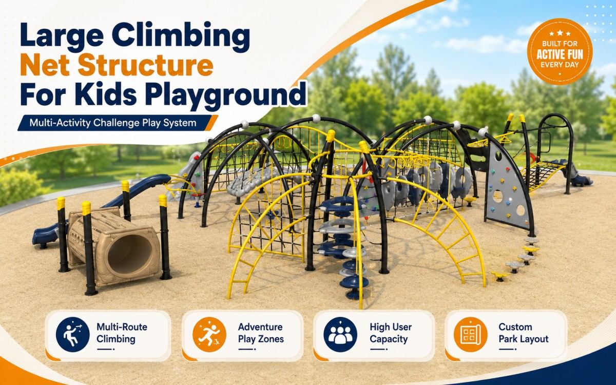 Guia de aquisição e projetos personalizados de estruturas de redes de escalada para parques infantis – Parte 2 estrutura de rede de escalada para parque infantil