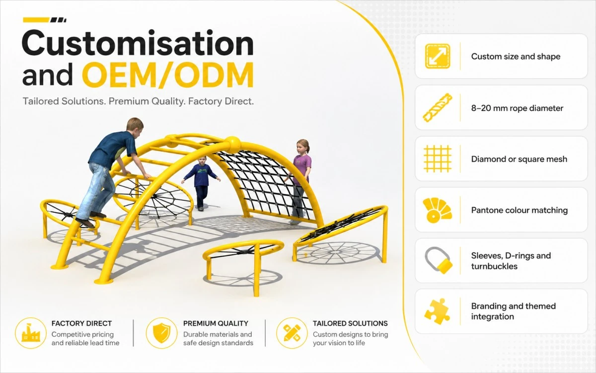 Commercial Projects: Types Of Climbing Net Playground Structures 7 commercial playground climbing net