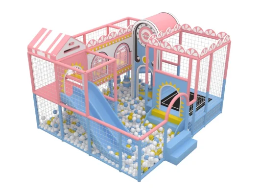 Parque infantil compacto para interiores