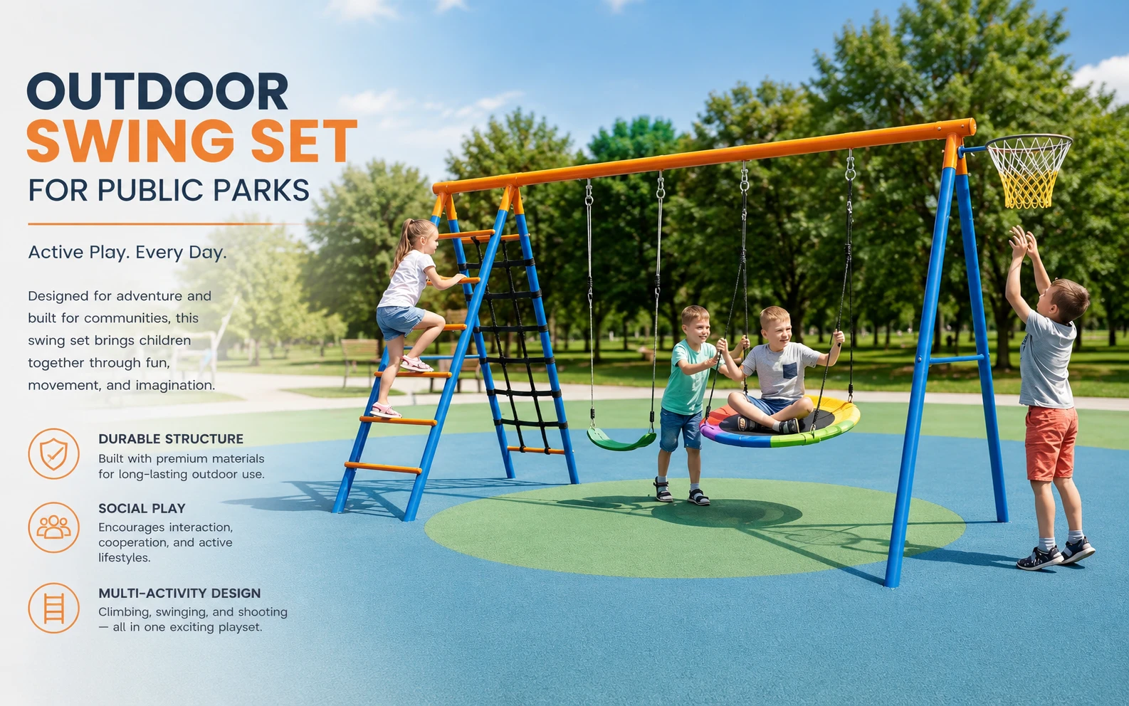 Top 32 Outdoor Swing Set Manufacturers Worldwide In 2026: A Global Buyer’s Guide 5 outdoor swing set