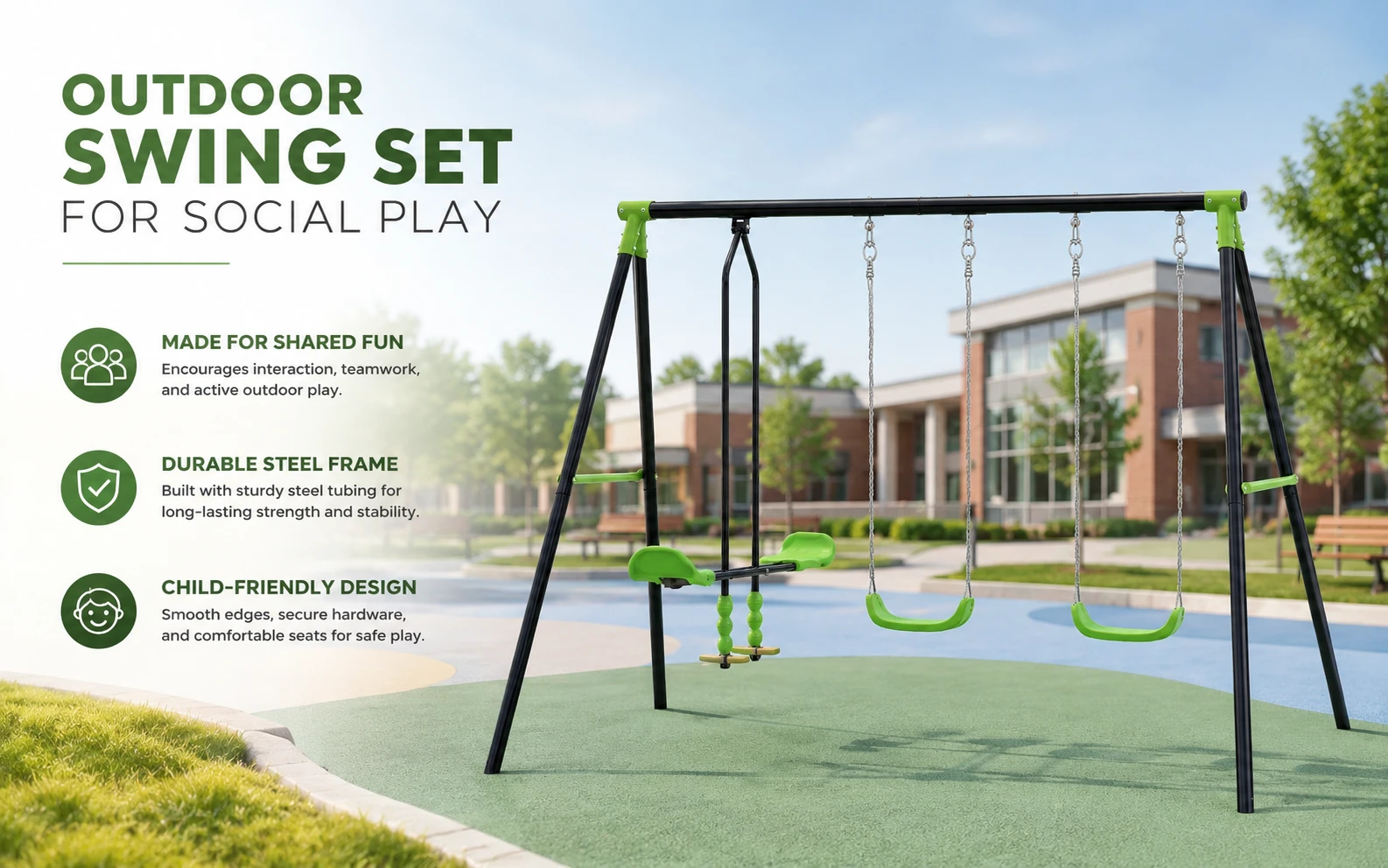Top 32 Outdoor Swing Set Manufacturers Worldwide In 2026: A Global Buyer’s Guide 6 outdoor swing set