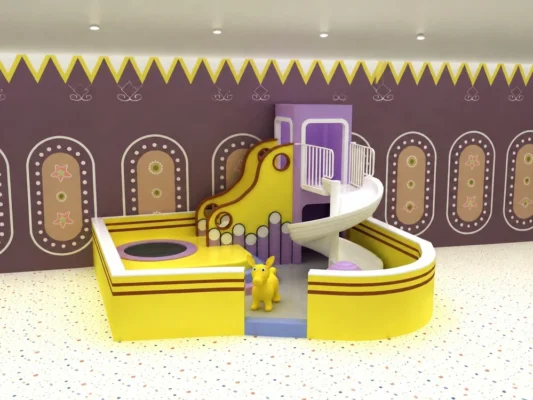 Kleiner Indoor-Spielplatz für Kinder