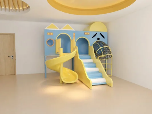 Kleiner Indoor-Spielplatz für die Kindertagesstätte