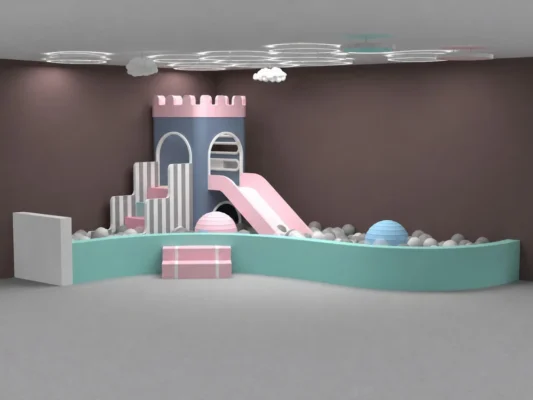Mini-Spielplatz für Kleinkinder im Haus