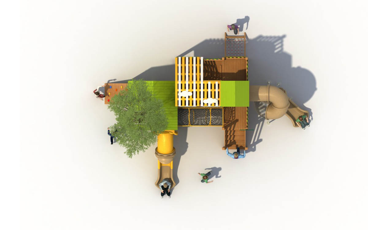 wooden playground